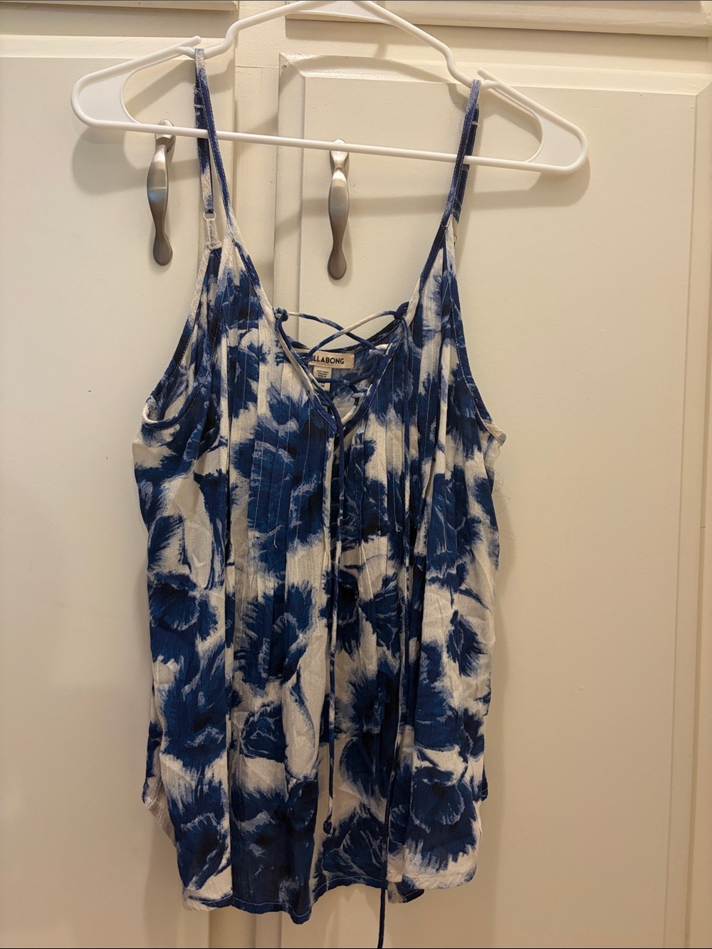Billabong Blue & White Floral Top